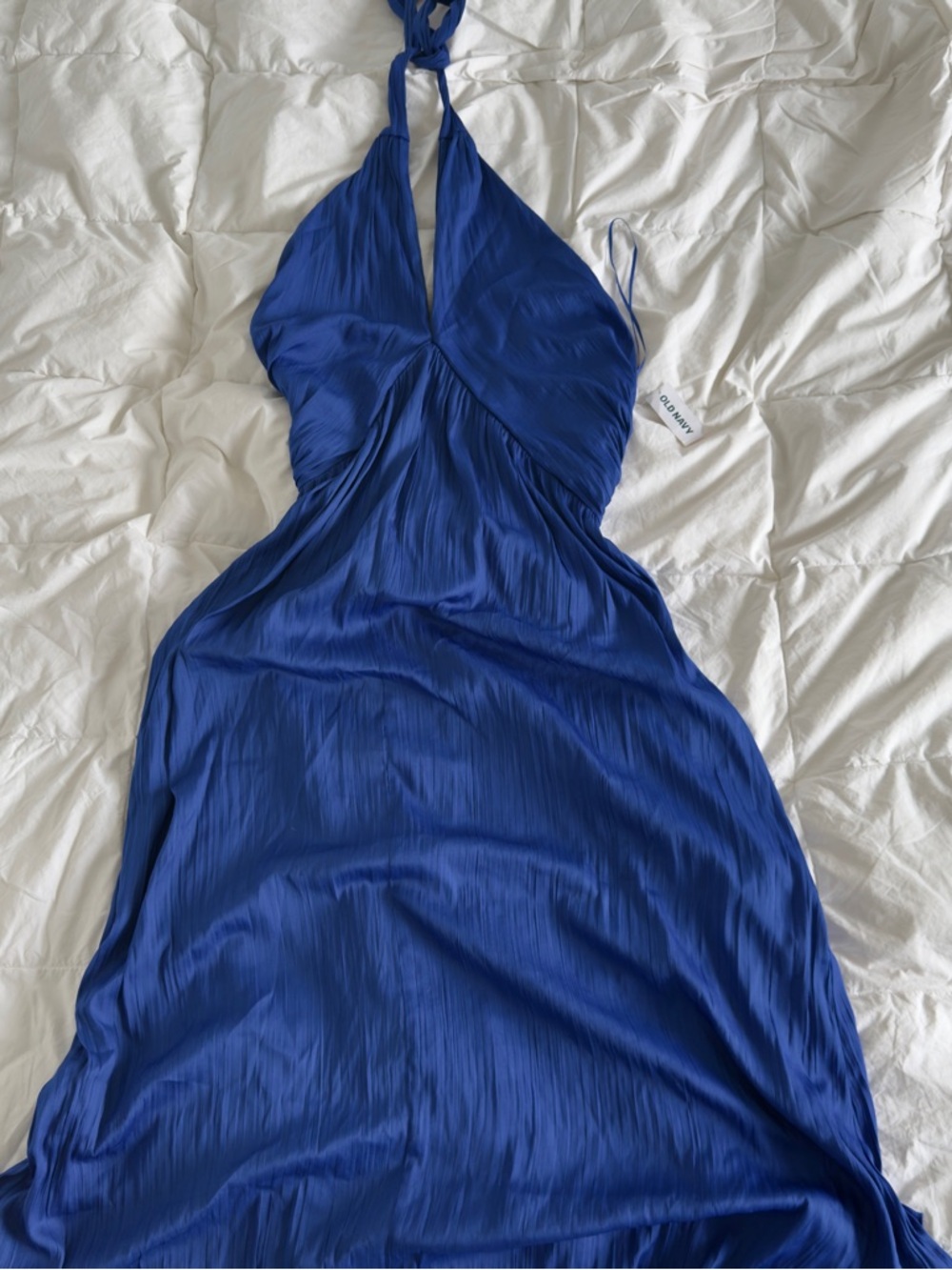 Royal Blue Halter Maxi Dress
